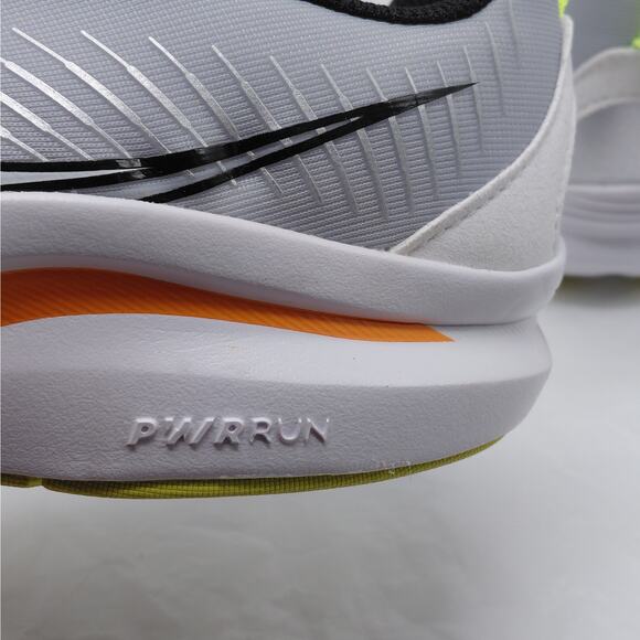 Saucony Womens 7 Endorphin KDZ Running Shoes White Silver Orange Youth 5.5M - Picture 13 of 15